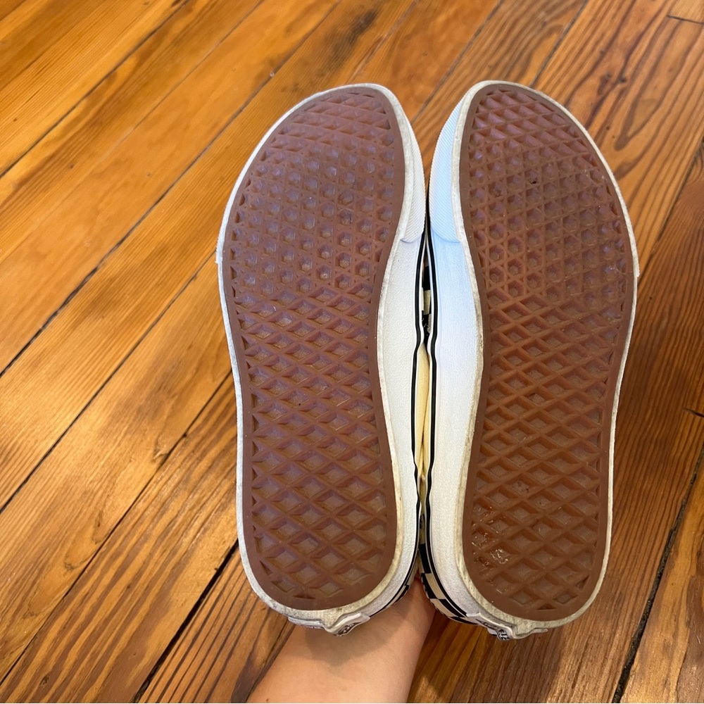Vans Black and White Checkerboard Slip-Ons - Picture 5 of 6